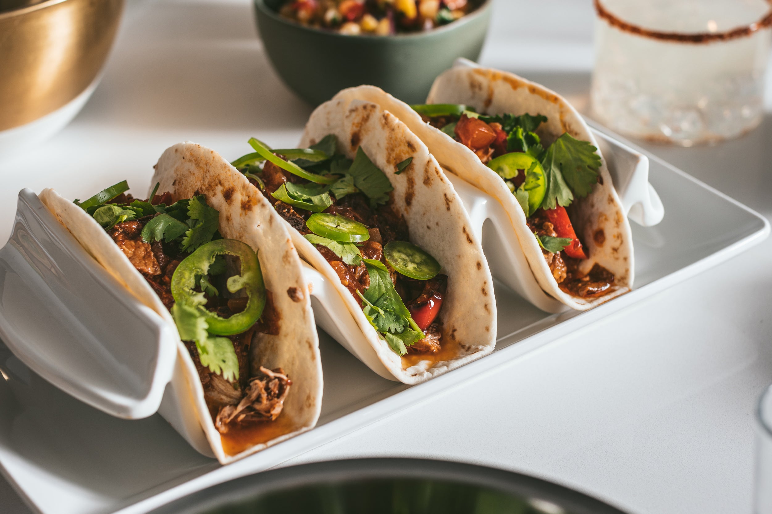 Cocoa and Ancho Mole BBQ Pork Tacos
